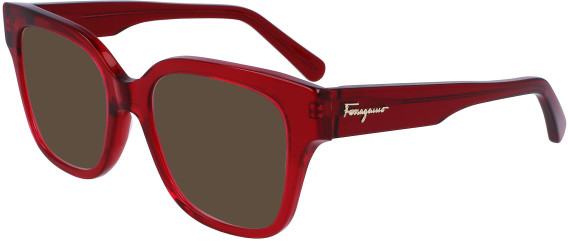 Salvatore Ferragamo SF2952 sunglasses in Transparent Burgundy