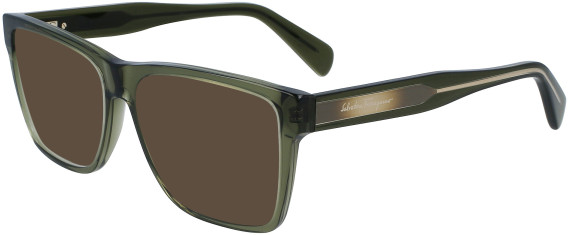 Salvatore Ferragamo SF2953 sunglasses in Transparent Khaki