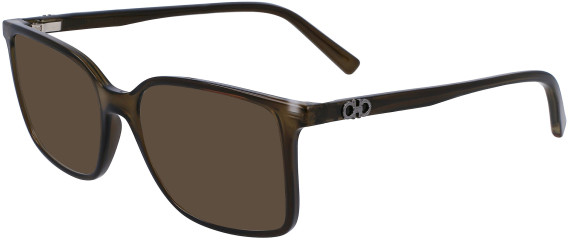 Salvatore Ferragamo SF2954 sunglasses in Crystal Khaki