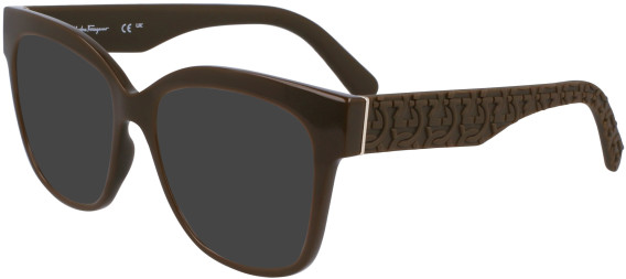 Salvatore Ferragamo SF2956E sunglasses in Dark Khaki