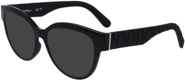 Salvatore Ferragamo SF2957E sunglasses in Black
