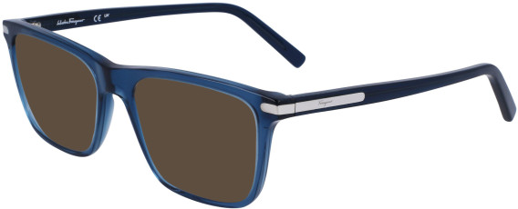 Salvatore Ferragamo SF2959 sunglasses in Crystal Navy Blue