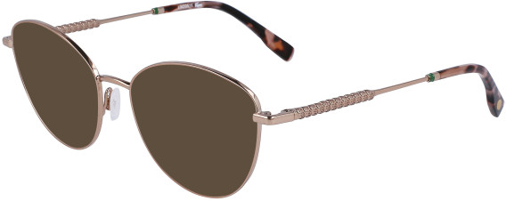 Lacoste L2289 sunglasses in Matte Rose Gold