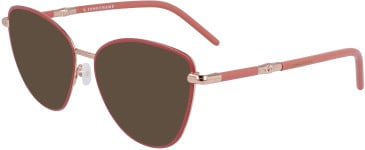 Longchamp LO2156 sunglasses in Rose Gold/Rose