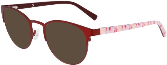 Marchon NYC M-4023 sunglasses in Matte Red/Pink Mosaic