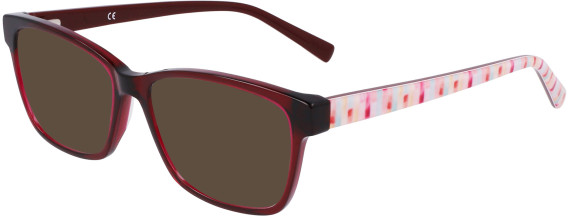 Marchon NYC M-5023-53 sunglasses in Crystal Red/Pink Mosaic
