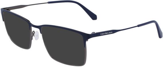 Calvin Klein Jeans CKJ23205 sunglasses in Dark Ruthenium/Blue