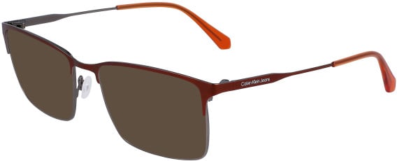 Calvin Klein Jeans CKJ23205 sunglasses in Dark Ruthenium/Orange