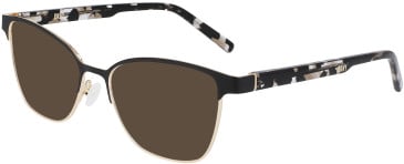 DKNY DK3007 sunglasses in Black/Gold