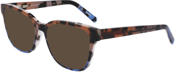 DKNY DK5054 sunglasses in Mocha/Blue Tort Gradient