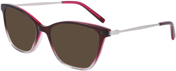 DKNY DK7010 sunglasses in Crystal Plum/Smoke Gradient