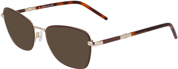 Longchamp LO2155 sunglasses in Gold/Brown