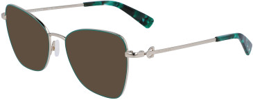 Longchamp LO2157 sunglasses in Gold/Green