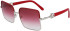 Salvatore Ferragamo SF302SL sunglasses in Silver/Burgundy