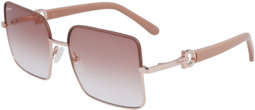 Salvatore Ferragamo SF302SL sunglasses in Rose Gold/Nude