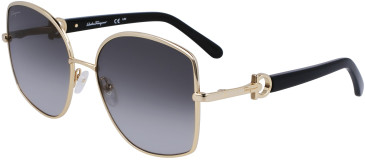 Salvatore Ferragamo SF304S sunglasses in Gold/Grey