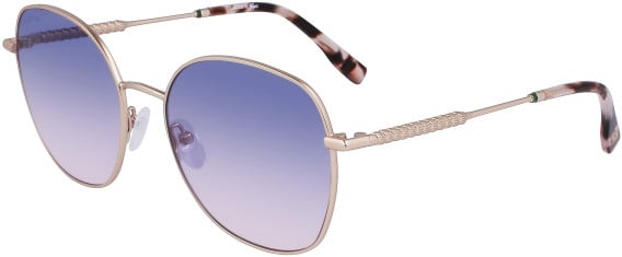 Lacoste L257S sunglasses in Matte Rose Gold