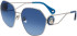 Lanvin LNV127S sunglasses in Gold/Blue