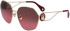 Lanvin LNV127S sunglasses in Gold/Cherry