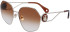 Lanvin LNV127S sunglasses in Gold/Caramel