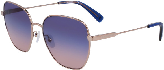 Longchamp LO168S sunglasses in Rose Gold/Blue Nude