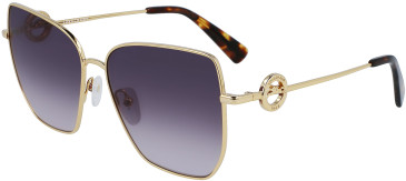 Longchamp LO169S sunglasses in Gold/Smoke