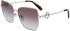 Longchamp LO169S sunglasses in Gold/Brown Azure