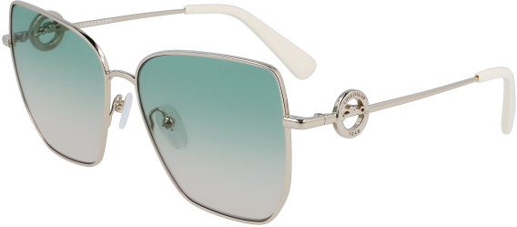Longchamp LO169S sunglasses in Gold/Green Peach