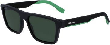 Lacoste L998S sunglasses in Matte Black/Green