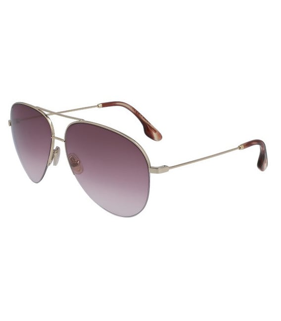 Victoria Beckham VB90S sunglasses in Gold/Burgundy