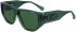Salvatore Ferragamo SF1077S sunglasses in Transparent Green