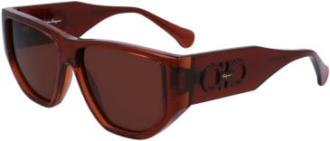 Salvatore Ferragamo SF1077S sunglasses in Transparent Brown
