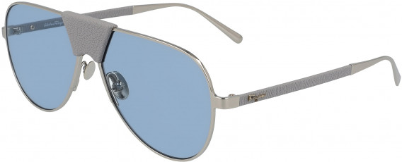 Salvatore Ferragamo SF220SL sunglasses in Light Gold/Grey Leather