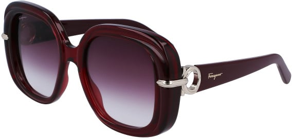 Salvatore Ferragamo SF1058S sunglasses in Transparent Burgundy