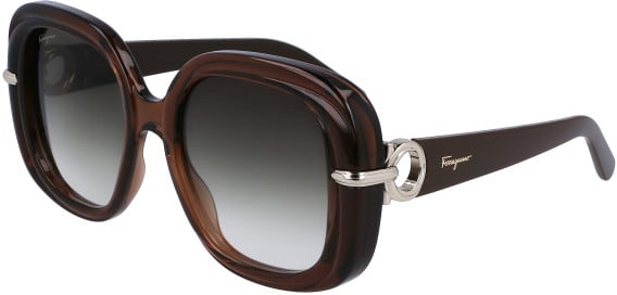 Salvatore Ferragamo SF1058S sunglasses in Transparent Brown