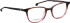Entourage of 7 Charlotte glasses in Brown/Pink