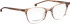 Entourage of 7 Charlotte glasses in Clear Brown