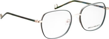 Bellinger Kara-3 glasses in Green/Rose Gold