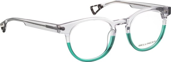 Bellinger Pintail glasses in Crystal/Green