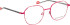 Bellinger Sparkle glasses in Red/Rose Gold