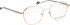 Bellinger Sparkle glasses in Rose Gold/White
