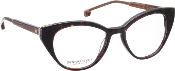 Entourage of 7 Louiza glasses in Brown/Brown
