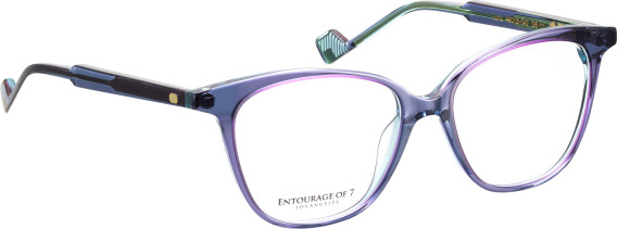 Entourage of 7 Luna glasses in Purple/Blue