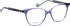 Entourage of 7 Luna glasses in Purple/Blue