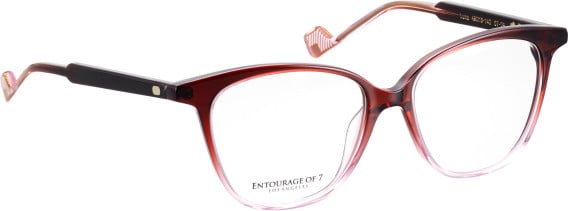 Entourage of 7 Luna glasses in Red/Pink
