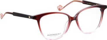 Entourage of 7 Luna glasses in Red/Pink