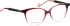 Entourage of 7 Luna glasses in Red/Pink