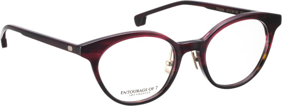 Entourage of 7 Phoebe glasses in Red/Brown