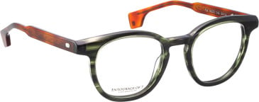 Entourage of 7 Pia glasses in Green/Brown
