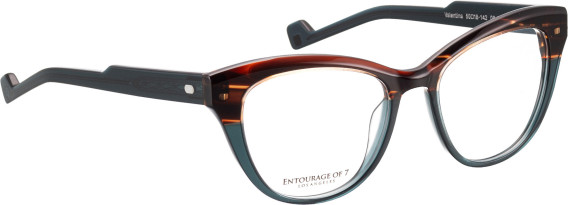 Entourage of 7 Valentina glasses in Brown/Blue